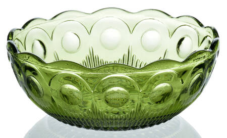 St Genevieve Green Small Fruit Dessert Bowl