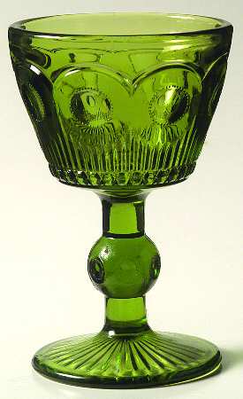 St Genevieve Green Wine Glass