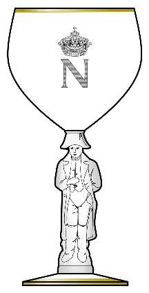 Napolean Gold (Etch N on Bowl) Water Goblet