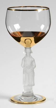 Napolean Gold (No Etch on Bowl) Water Goblet