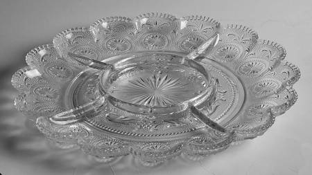 American Concord Clear 11" Round 5 Part Relish