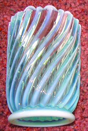 Beatty Swirl Blue Opalescent Open Sugar by Beatty