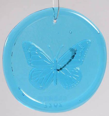 Animals & Figurines 4" Butterfly Suncatcher/Ornament by Blenko