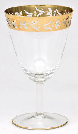 BOC12 Gold (Gold Trim on Foot) by Bohemia Crystal