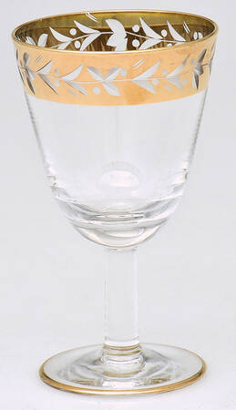 BOC12 Gold (Gold Trim on Foot) Cordial Glass