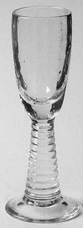 Ringmont Clear (Block Optic) Brandy Glass