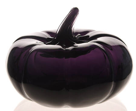 Blenko Fruits & Vegetables #6618W 6" Wide Pumpkin