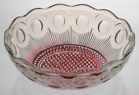 St Genevieve Ruby Stain 8" Round Bowl