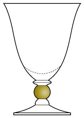 Piano Gold by Bohemia Crystal