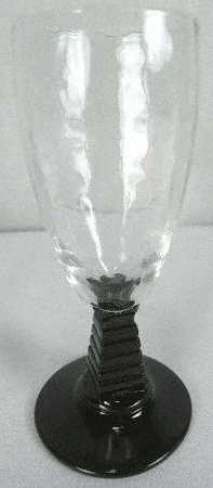 Bel-Air Black (Block Optic) Wine Glass