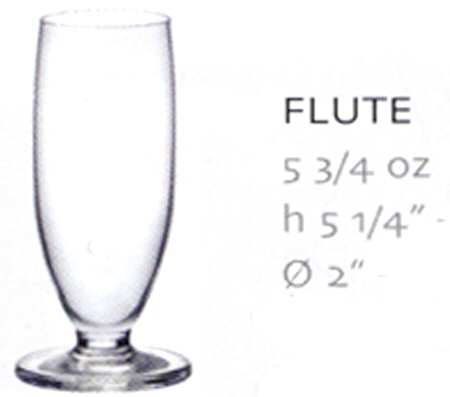 Tulip Clear Fluted Champagne