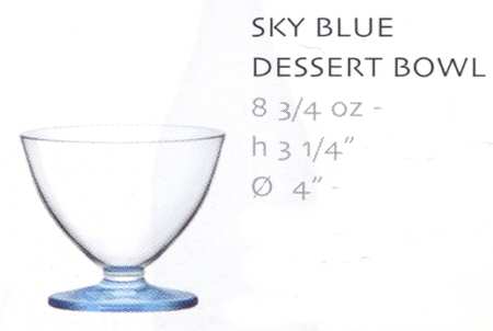 Tulip Sky Blue Footed Dessert