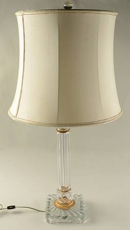 Swirl Clear (Volute) 32" Electric Lamp & Shade