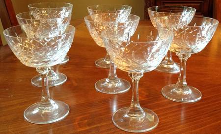 Canterbury Champagne/Tall Sherbet by Belkraft Crystal