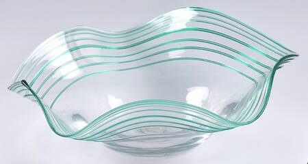 Bowls & Centerpieces #9811L 11" Bowl with Applied Swirls