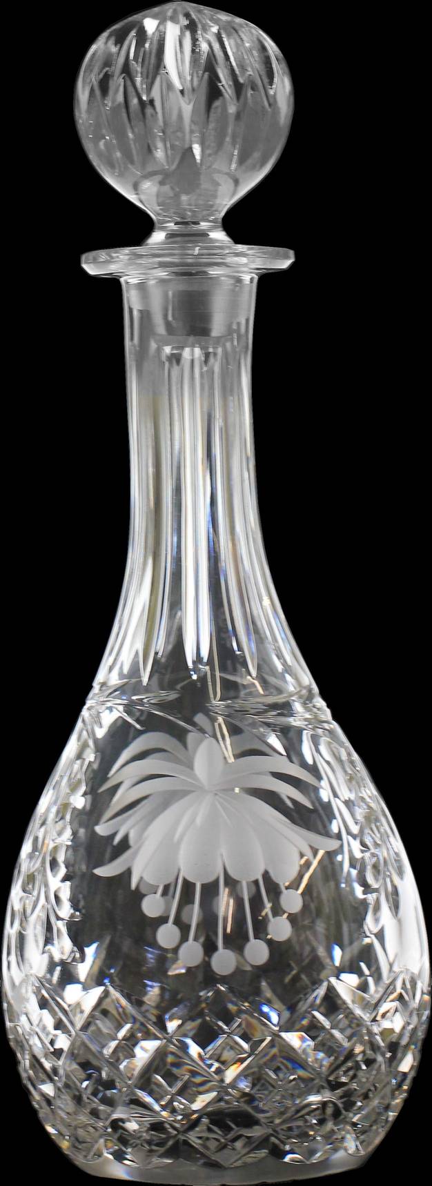 Fuchsia Decanter & Stopper by Brierly Hill Glass
