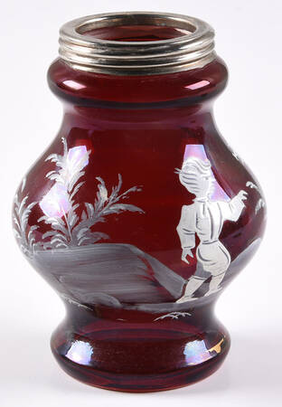 Mary Gregory Sugar Shaker W/No Metal Lid
