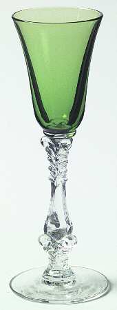 3121 Green Cordial Glass