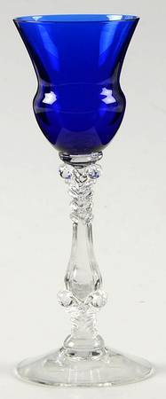 3126 Royal Blue Cordial Glass