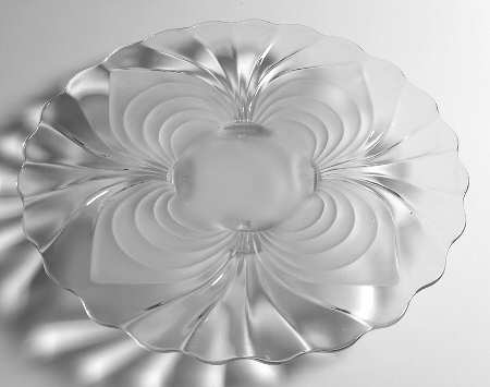 Alpine Clear 14" 4-Toed Torte Plate