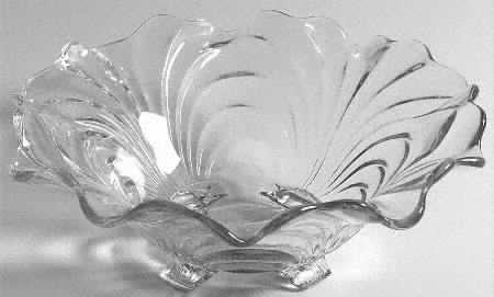 Caprice Clear (Stem 300) 10" 4-Toed Footed Bowl