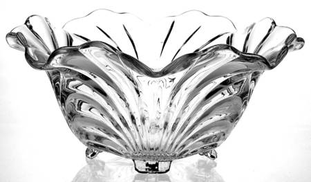 Caprice Clear (Stem 300) 11" Round Crimped Bowl