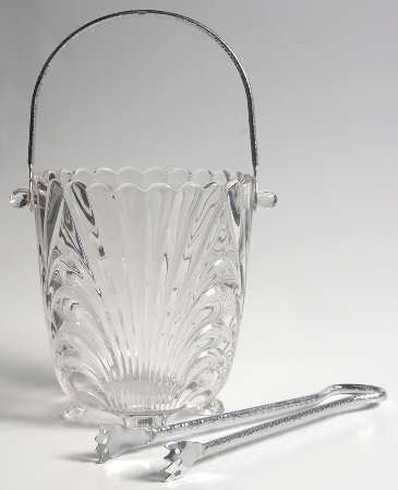 Caprice Clear (Stem 300) Ice Bucket with Detachable Handle and Tongs