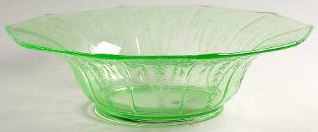 Cleo Green (Stem 3077) 12" Flared Bowl