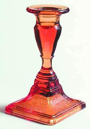 Cleo Amber (Stem 3077) 5" Single Light Candlestick