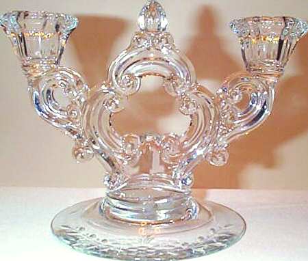 Cut 642 Double Light Candlestick