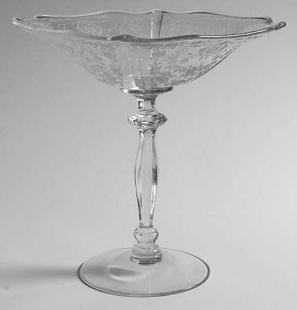 Diane Clear (Stem 3122) 3400 7" Height X 7" Width Tall Comport