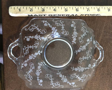 Elaine Clear (Stem 3500) 3400/1181 Handled Bon Bon Plate