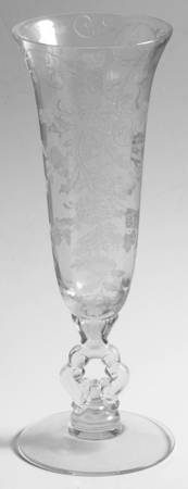 Elaine Clear (Stem 3500) 10" Keyhole-Stem Footed Vase
