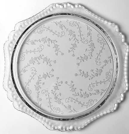 Elaine Clear (Stem 3500) 12" Round Relish Tray