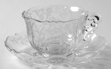 Elaine Clear (Stem 3500) Cup & Saucer Set