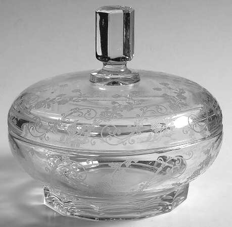 Elaine Clear (Stem 3500) 6" Candy Box with Lid