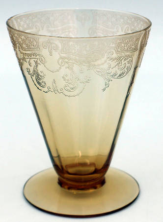 Etch 520 Amber (Stem 3060) 3 1/2 Oz Canape Set Footed Cocktail