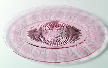 Majestic (Stem 3065, Pink) Cheese & Cracker Plate