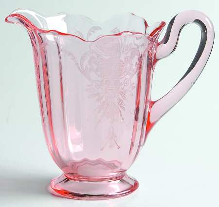 Etch 739 Pink (Stem 3130) Creamer