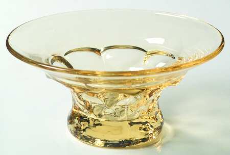 Georgian Yellow (Gold Krystol Yellow) Sundae Glass
