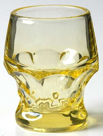Georgian Yellow (Gold Krystol Yellow) 5 Oz Flat Tumbler