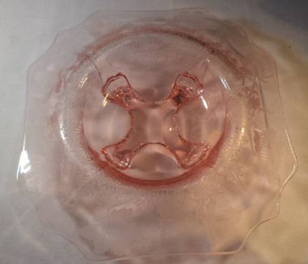 Gloria Pink (Stem 3130) 3400 12" 4 Toed Rolled Edge Bowl