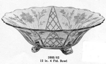 Granada 12" 4-Toed Footed Bowl