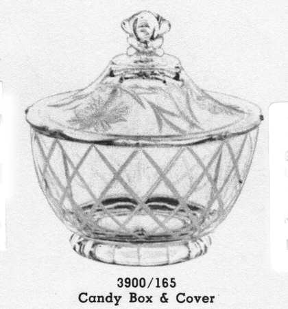 Granada Footed Candy Box & Lid