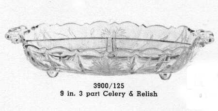 Granada #3900/125 3 Part Celery/Relish