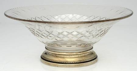 King Edward 12" Round Bowl with Sterling Base