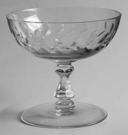 Laurel Wreath Clear (Stem 3700) Low Sherbet
