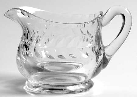 Laurel Wreath Clear (Stem 3700) Creamer