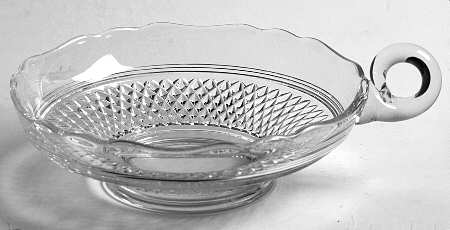 Mt. Vernon Clear Handled Pickle Dish