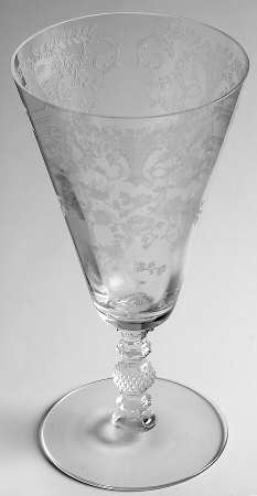 Portia (Stem #3122, Etched) Footed Tumbler